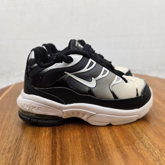 Nike Air Max Plus TD Black White Daily Casual Sneaker Toddler 6c 314730-077 - Picture 3 of 13